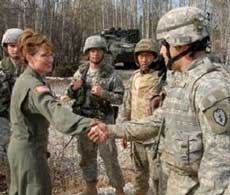 Sarah Palin, Alaska governor and CINC Alaska National Guard
