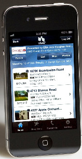 USAA Home Circle lets you view MLS listings of homes for sale on your iPhone.