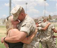 Marine and wife reunited after deployment