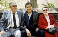 Barack Obama and his white grandparents.