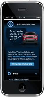 USAA Auto Circle now available via iPhone app.