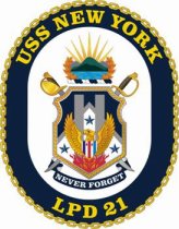USS New York ship's crest